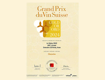 Vins Porta Médaille d'Or - Le Daley 2023 -Grand Prix du Vin suisse 2024